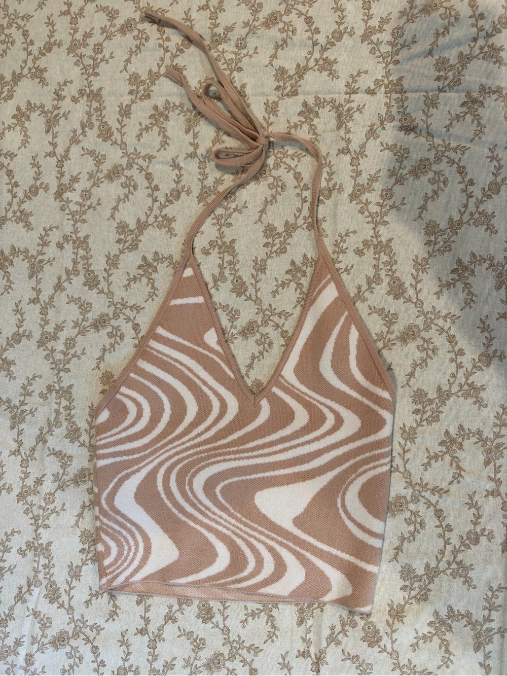 LA Hearts cropped halter top - XS